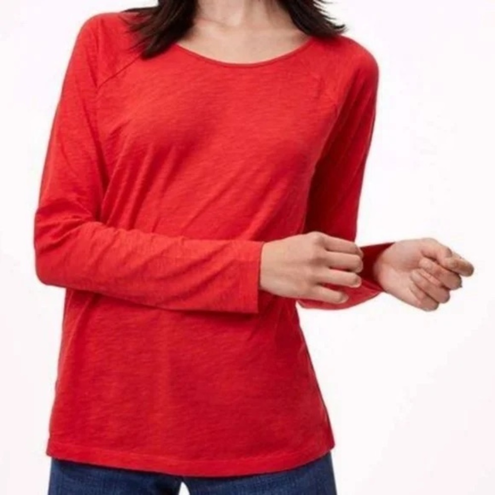 LOFT vintage soft Red Fitted Long Sleeve T-Shirt
A128